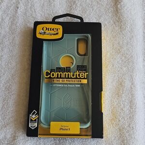 OtterBox Commuter Series iPhone X Case Green Drop & Dust Protection Dual Layer